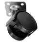 Pack of 1 x PVC Swivel Furniture Castor Wheel - 40 mm Universal Caster Wheel - Non-Marking, Silent
