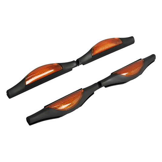 Car Door Protectors Bump Stop Door Edge Guard Strip Dent Reflectors Clip On Car Rear Front Door Scratches Protection (Orange)