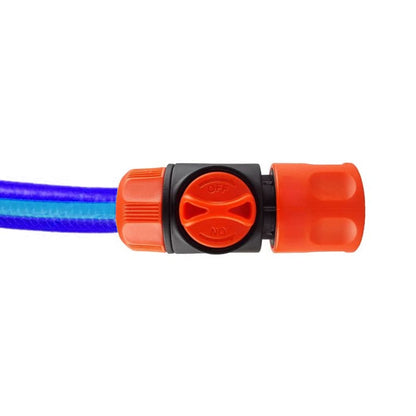 Female In-Line Hose Connector with Built-in Valve for Join Garden Hose Pipe Tube Male and Female Connector Extender (Pack of 2)