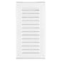 White Metal Air Vent Grille with Fly Screen Flat Ducting Ventilation Cover (125 x 295 mm)