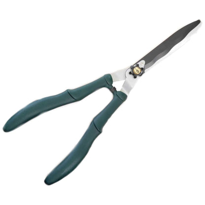 23" Steel Hedge Shears, Garden Shears Scissors Pruner Trimmer - Anti-Slip Handles, Wave Blade, Shock Absorber, Pressure Adjustment