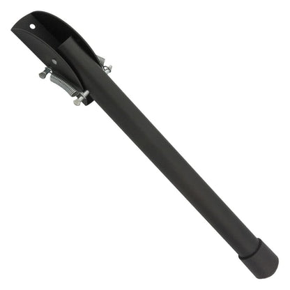 20 cm / 8 in Black Kick Down Door Stop - Keep The Door Stay Open for Gate, Home, Office - Metal Door Stopper with Rubber Bumper