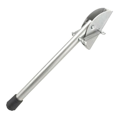 20 cm / 8 in Silver Kick Down Door Stop - Keep The Door Stay Open for Gate, Home, Office - Metal Door Stopper with Rubber Bumper