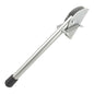 20 cm / 8 in Silver Kick Down Door Stop - Keep The Door Stay Open for Gate, Home, Office - Metal Door Stopper with Rubber Bumper