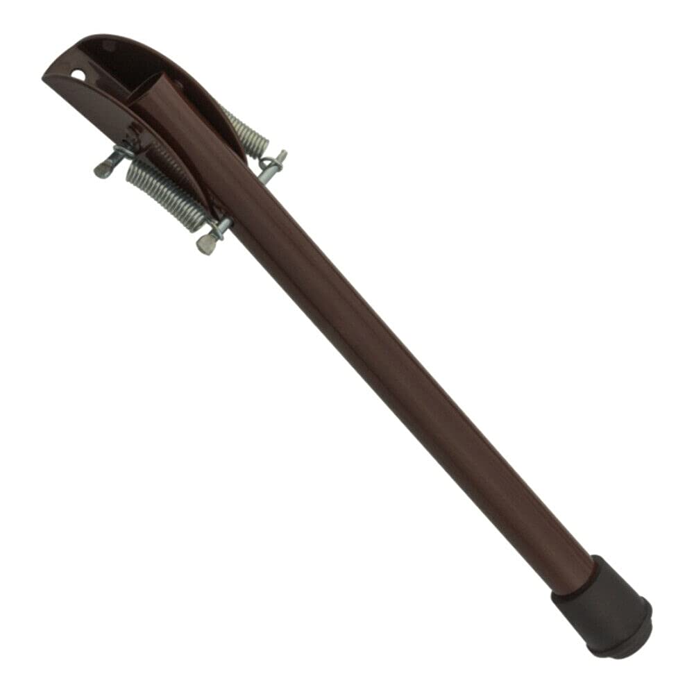 20 cm / 8 in Brown Kick Down Door Stop - Keep The Door Stay Open for Gate, Home, Office - Metal Door Stopper with Rubber Bumper