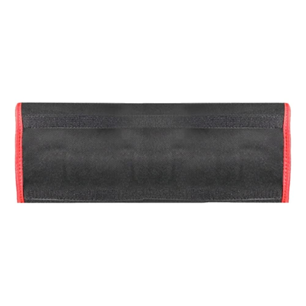Car Boot Organiser Bag Anti Slip Foldable for Boot Storage Case Tool Bag Boot Tidy Bag, Suitable for All Vehicles, Black & Red (S)
