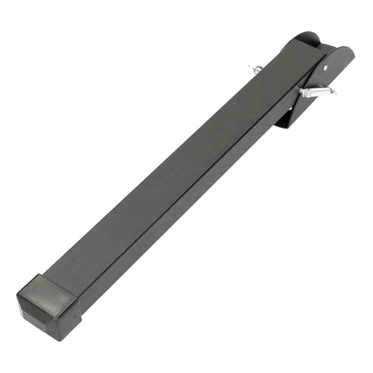 25 cm / 10 in Black Kick Down Door Stop - Keep The Door Stay Open for Gate, Home, Office - Metal Door Stopper with Rubber Bumper