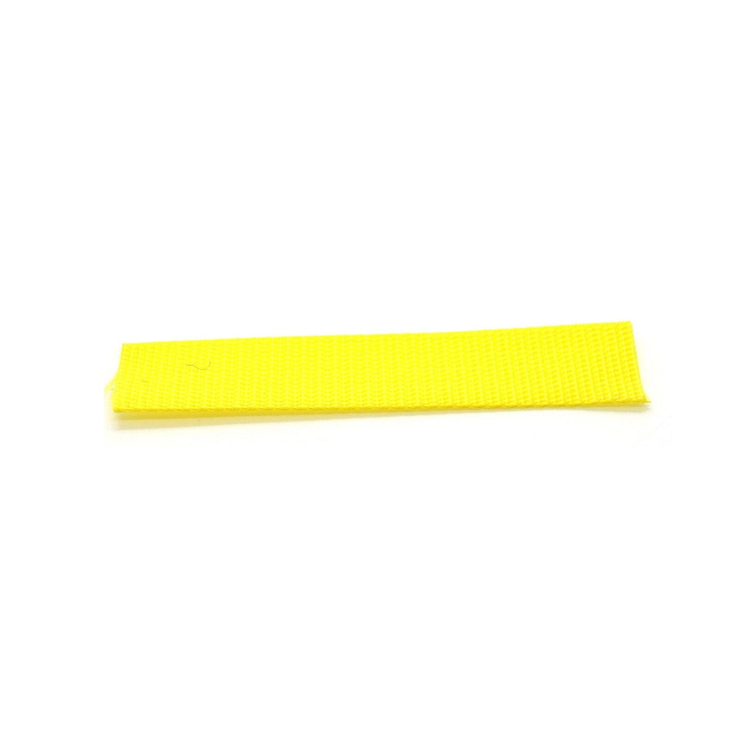 1 metre of 15 mm / 0.59 in Yellow (111) Heavy Duty Polypropylene Webbing Strap Tape for Backpacks, Luggage Strapping, Belts