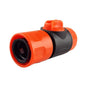 Female In-Line Hose Connector with Built-in Valve for Join Garden Hose Pipe Tube Male and Female Connector Extender (Pack of 1)