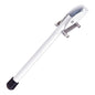 20 cm / 8 in White Kick Down Door Stop - Keep The Door Stay Open for Gate, Home, Office - Metal Door Stopper with Rubber Bumper