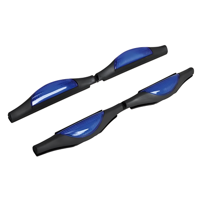 Car Door Protectors Bump Stop Door Edge Guard Strip Dent Reflectors Clip On Car Rear Front Door Scratches Protection (Blue)
