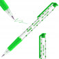 Ballpoint Pens, Retractable Smudge Free Pens, Extra Fine Point 0.5 mm, Ideal for School, Office, Everyday Use (Green, 3 Pens)