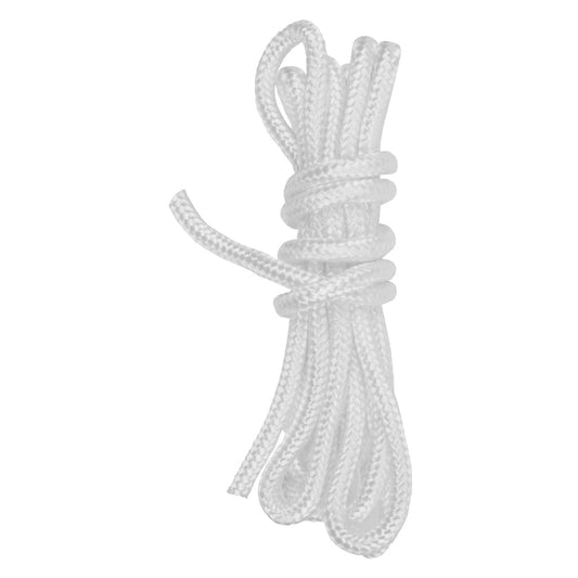 5 mm Pull Cord, Recoil Starter Rope for Lawnmower, Chainsaw, 100 metres / 328 ft Long Lawn Mower Replacement Pull Cord (White)