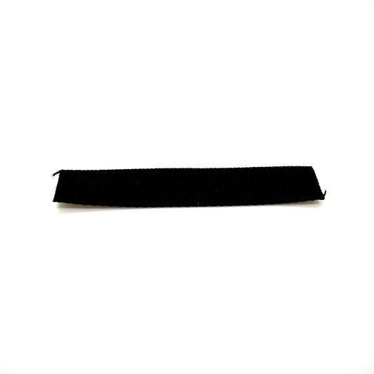1 metre of 20 mm / 0.78 in Black (332) Heavy Duty Polypropylene Webbing Strap Tape for Backpacks, Luggage Strapping, Belts