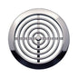 2 x Chrome Round Air Vent Grille 45 mm / 52 mm Soffit Furniture Ventilation Cover