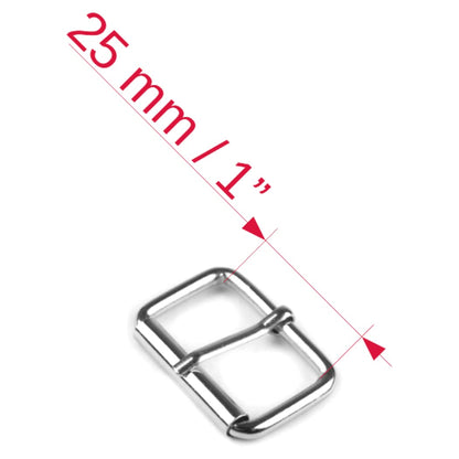 6 Pcs Buckles Set for 25 mm / 1" Webbing Strap, 6 x Belt Loops, Metal, Silver, Bag Making, Accessories, Straps, DIY, Crafts