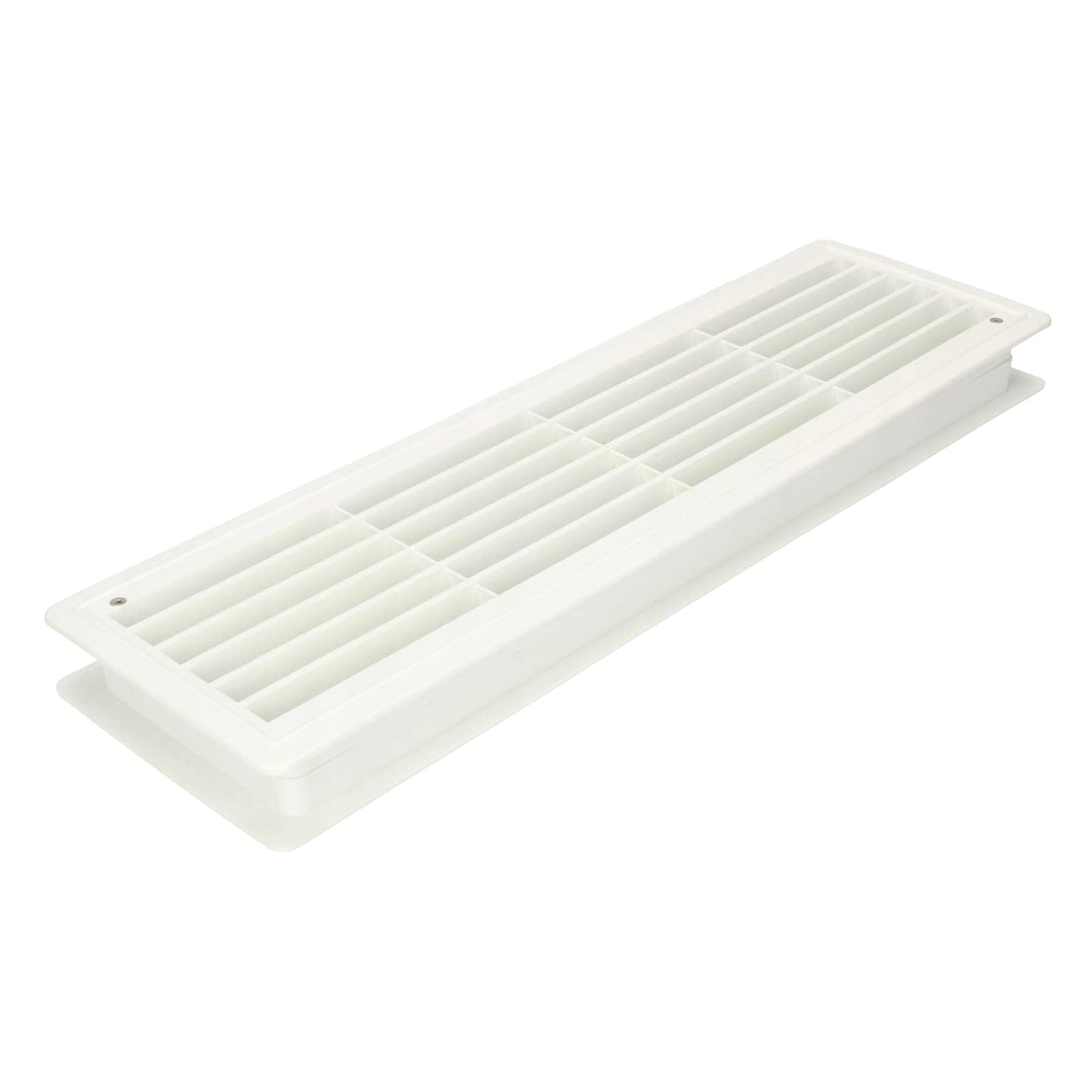 Door Air Vent Grille 460 x 135 mm / 18.1 x 5.3 in Double-Sided Ventilation Cover ABS Plastic (White)