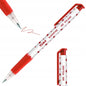 Ballpoint Pens, Retractable Smudge Free Pens, Extra Fine Point 0.5 mm, Ideal for School, Office, Everyday Use (Red, 3 Pens)
