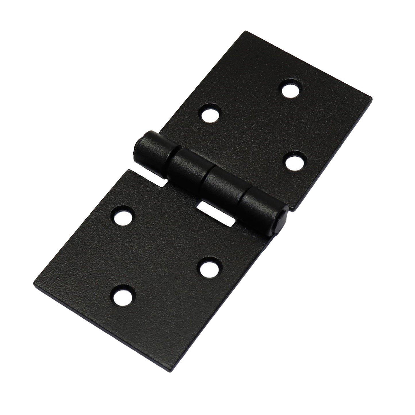 Pack of 1 x 100 Backflap Hinge Black, Steel Back Flap Hinges, Weather Resistant, Rust Proof Powder Coating, Strap Hinges