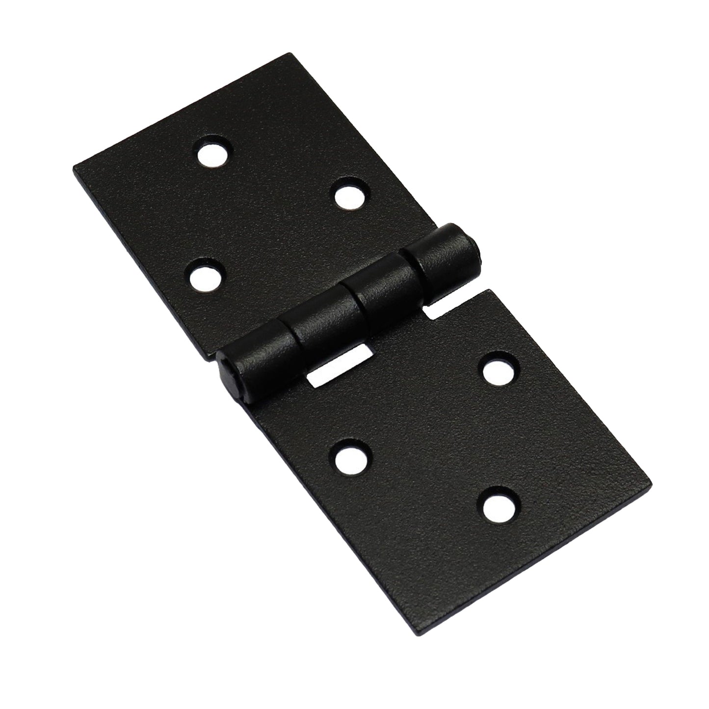 Pack of 1 x 100 Backflap Hinge Black, Steel Back Flap Hinges, Weather Resistant, Rust Proof Powder Coating, Strap Hinges