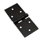 Pack of 1 x 100 Backflap Hinge Black, Steel Back Flap Hinges, Weather Resistant, Rust Proof Powder Coating, Strap Hinges
