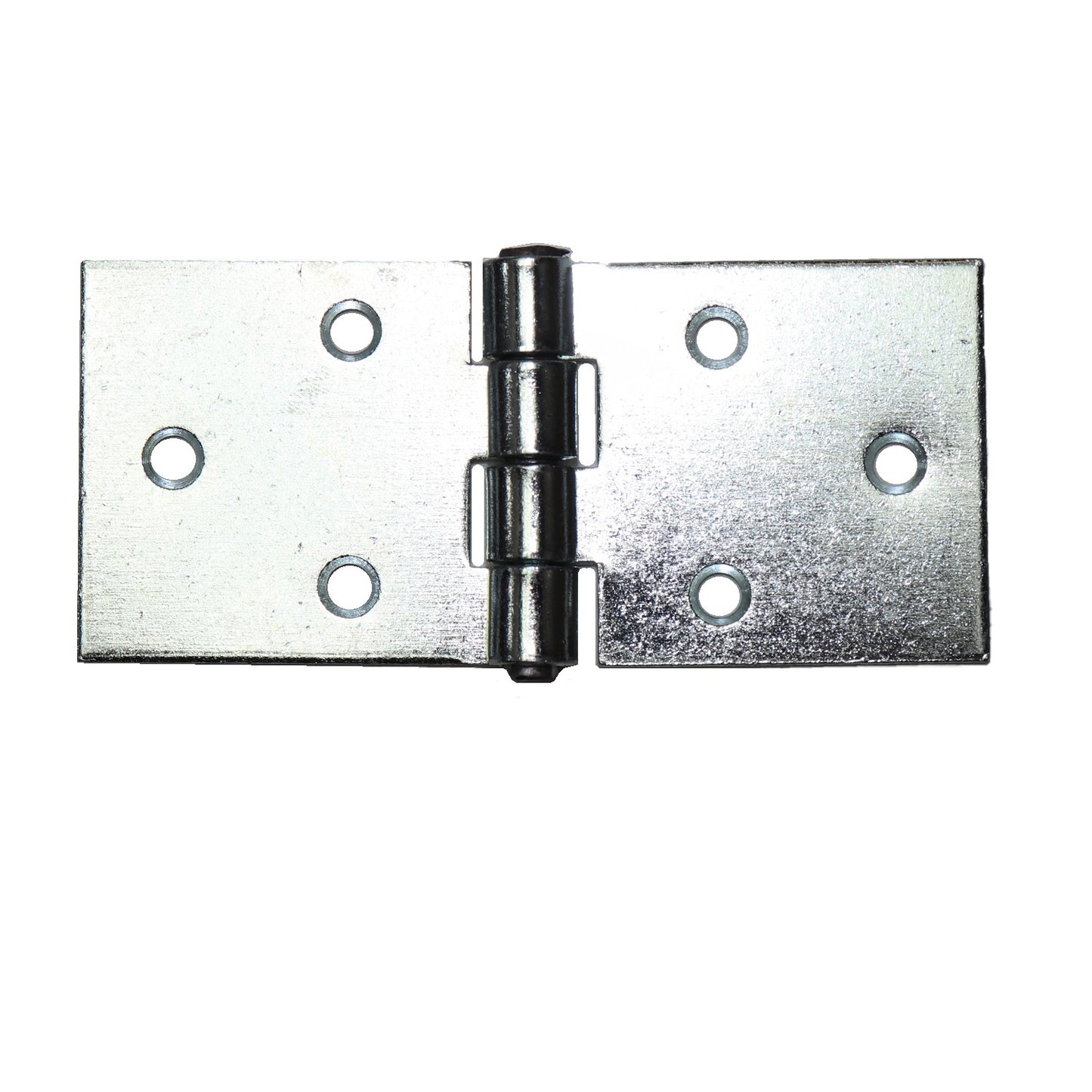 Pack of 2 x 100 mm Backflap Hinge Galvanised, Silver Steel Back Flap Hinges, Weather Resistant, Rust Corrosion Proof, Strap Hinges