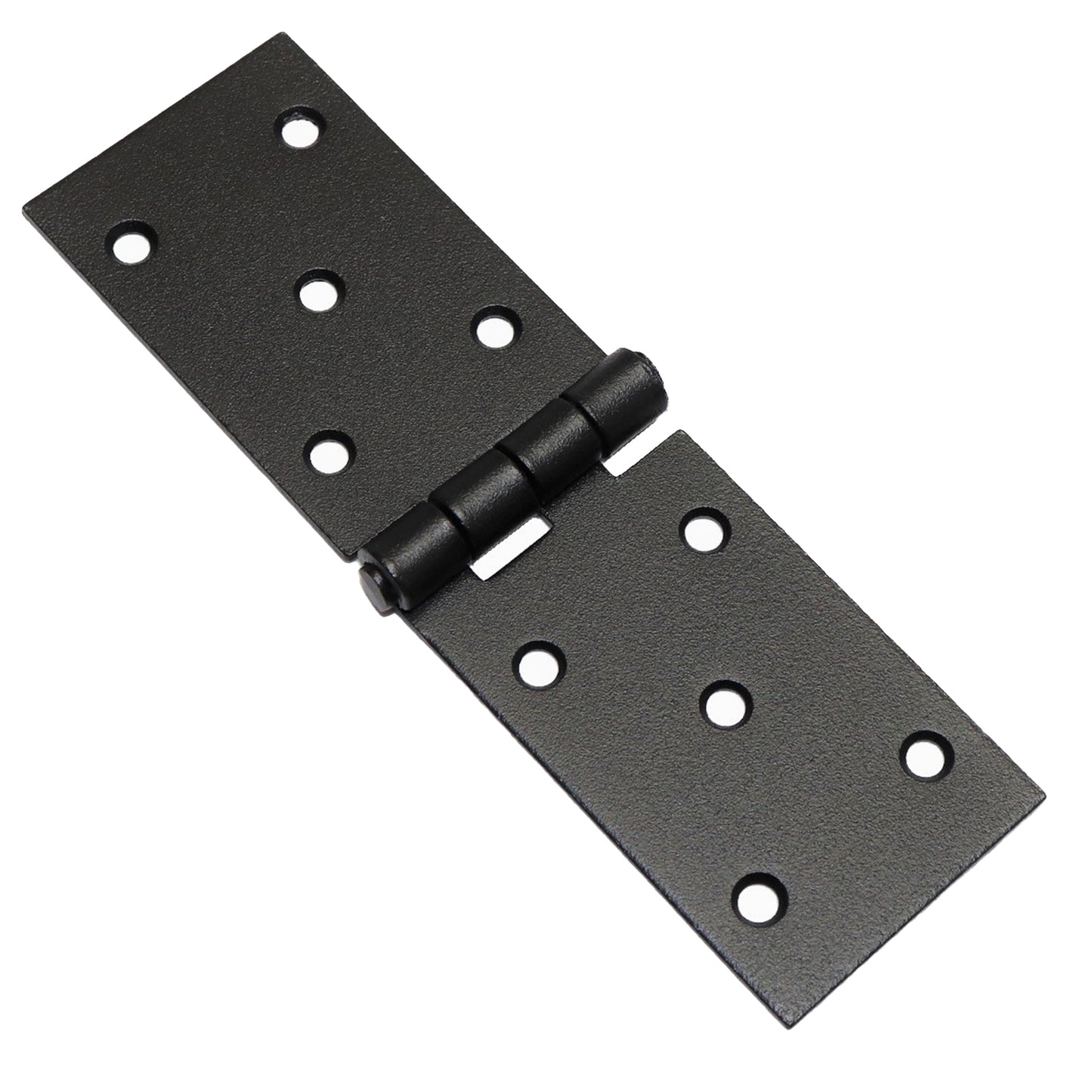 Pack of 1 x 150 Backflap Hinge Black, Steel Back Flap Hinges, Weather Resistant, Rust Proof Powder Coating, Strap Hinges