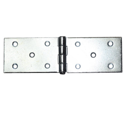 Pack of 2 x 150 mm Backflap Hinge Galvanised, Silver Steel Back Flap Hinges, Weather Resistant, Rust Corrosion Proof, Strap Hinges