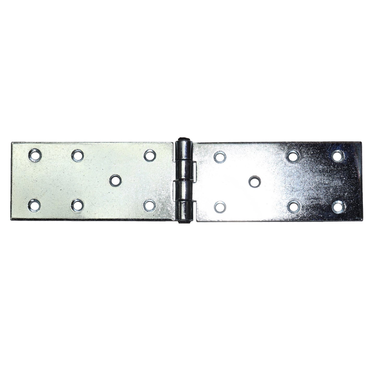 Pack of 2 x 200 mm Backflap Hinge Galvanised, Silver Steel Back Flap Hinges, Weather Resistant, Rust Corrosion Proof, Strap Hinges