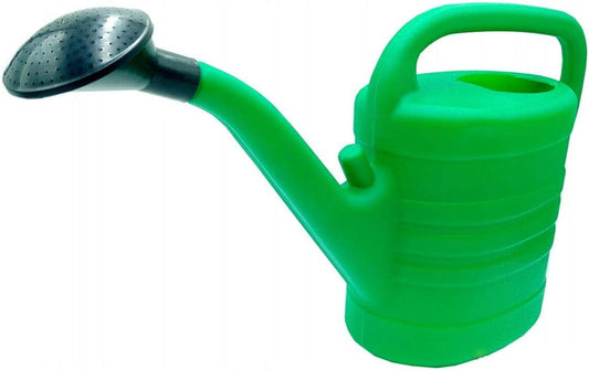 10L Watering Can, Green Lightweight Plastic Watering Can Black Detachable Sprinkler Rose Head, Outdoor & Indoor Hydrate Water Can