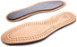 Genuine Brown Leather Shoe Insoles with Activated Carbon I Shoe Insole with Odour Control I Breathable (Size: UK 6 / EU 39)