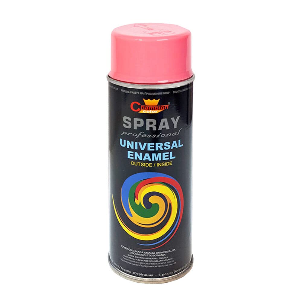2 x 400 mL Heather Violet (RAL 4003) Universal Gloss Enamel Spray Paint - Fast Drying High Shine Finish with Strong Coverage - for Metal, Wood, Plaster and Selected Plastics, Indoor and Outdoor Use
