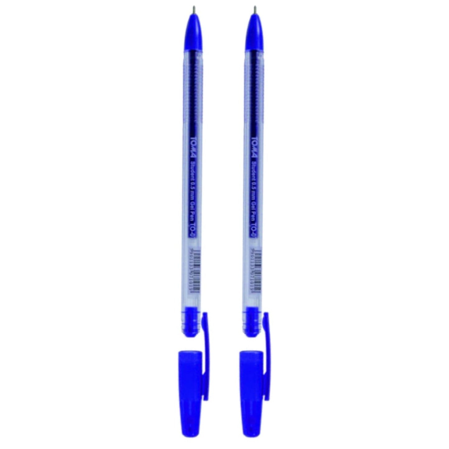 Ballpoint Pens, Gel Ink Ballpoint Pens, Smudge Free, Extra Fine Point 0.5 mm, Ideal for School, Office (Blue, 2 Pens)