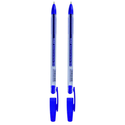 Ballpoint Pens, Gel Ink Ballpoint Pens, Smudge Free, Extra Fine Point 0.5 mm, Ideal for School, Office (Blue, 2 Pens)