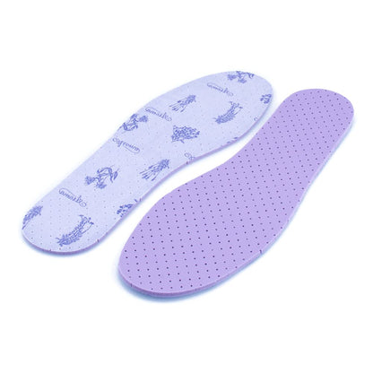 Anti Odour Shoe Insoles Fresh Scented Soft Comfort Breathable Shoe Inserts (Lavender, Size 9 UK / 43 EU)