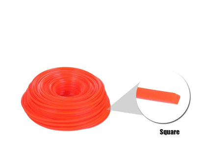 15 metres of Strong SQUARE Strimmer Brush Cutter Line (2.0 mm)
