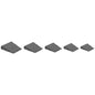 Hammer Wedge Set, Shaft Wedges, 5 pcs - 1 of Each Size, Made of Metal with a Serrated Structure
