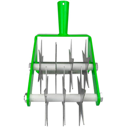 Rotary Soil Cultivator, 2-in-1 Hand Tool - Soil Rejuvenator, Hand Scarifier Head, 14.5 cm / 5.7" Wide, Gardening and Farming Tool