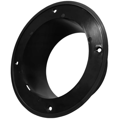 5-inch / 125 mm Circular Ceiling Mounted Air Vent Grille Cover, Round Ventilation Extract/Supply Valve Diffuser (Black)