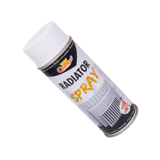2 x 400 mL White Heat-Resistant Enamel Spray Paint Up to 80°C - Metal Paint for Radiators, Central Heating Pipes, Boilers, Hot Water Tanks - for Steel, Aluminium, Cast Iron, Copper Alloys