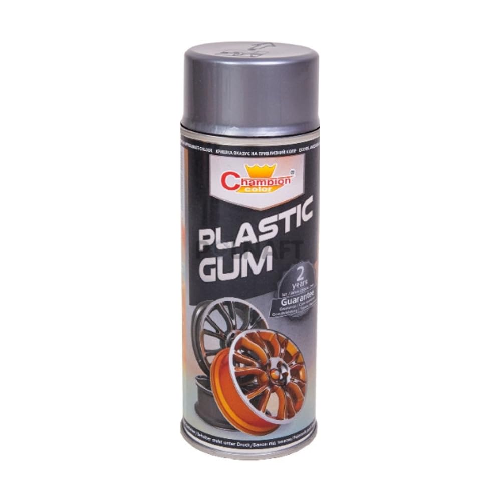 400 mL Silver Peelable Spray Film Semi-Matt - Fast Drying Flexible Protective Coating for Alloy Wheels and Tuning Parts - Helps Protect From Moisture, Dirt and UV, Removable Finish, Styling