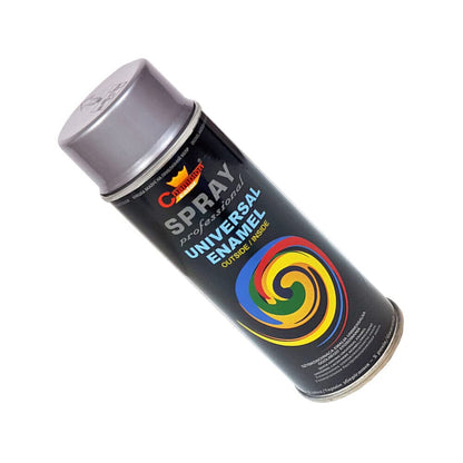 2 x 400 mL Telegrey 2 (RAL 7046) Universal Gloss Enamel Spray Paint - Fast Drying High Shine Finish with Strong Coverage - for Metal, Wood, Plaster and Selected Plastics, Indoor and Outdoor Use