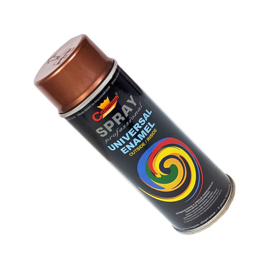 400 mL Copper Brown (RAL 8004) Universal Gloss Enamel Spray Paint - Fast Drying High Shine Finish with Strong Coverage - for Metal, Wood, Plaster and Selected Plastics, Indoor and Outdoor Use