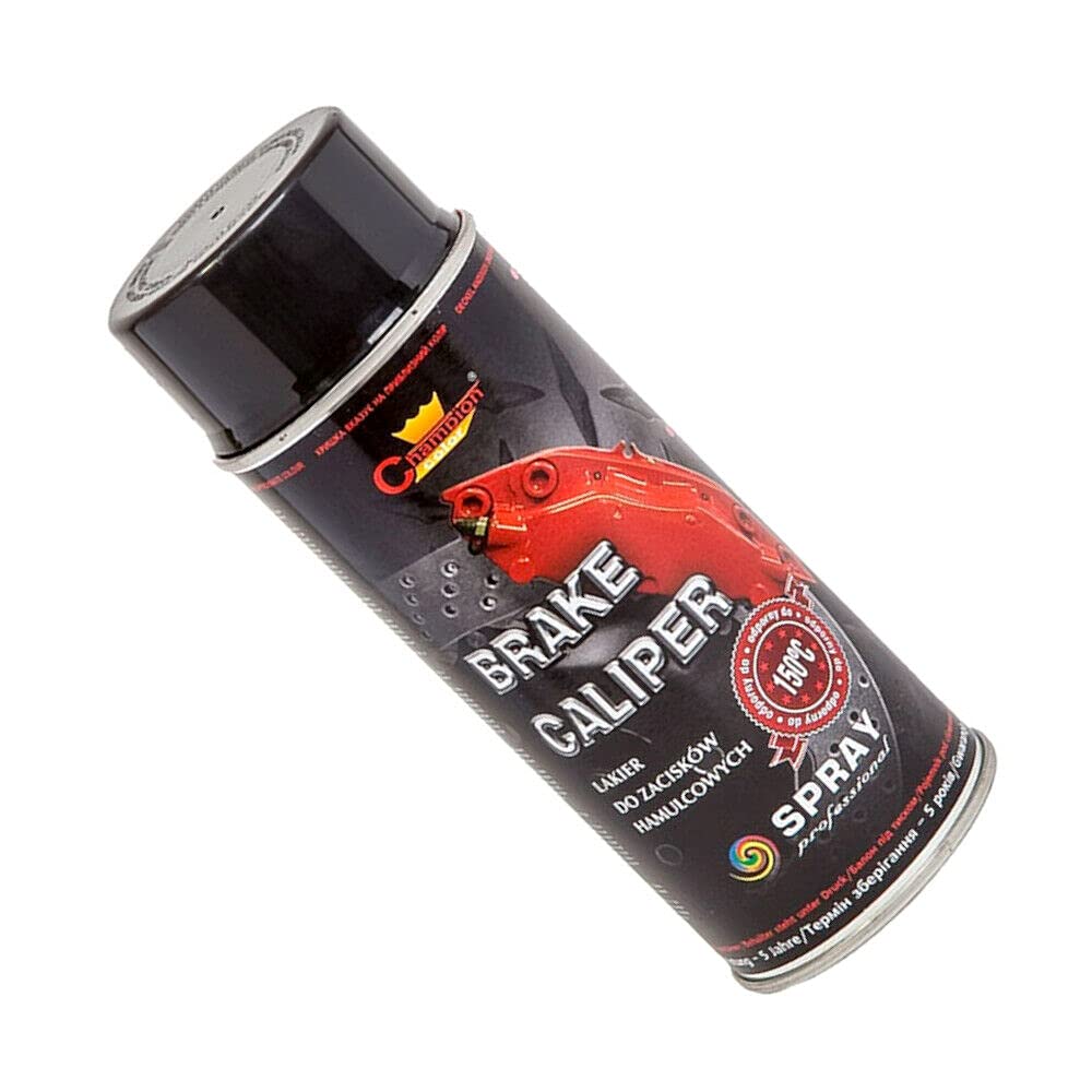 400 mL Black Brake Caliper Spray Paint - High Temperature Coating up to 150°C for Calipers & Brake Drums - Helps Protect from Corrosion and Chemicals, Abrasion Resistant Finish for Car, Motorbike