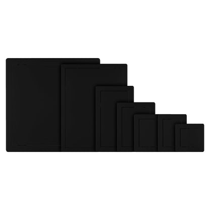 Black Access Panel, 200 mm x 300 mm Revision Door, Gas Water Electricity Service Inspection Hatch Cover, Tough and Durable ABS