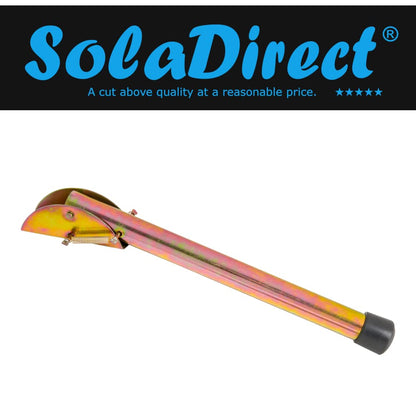 20 cm / 8 in Gold Kick Down Door Stop - Keep The Door Stay Open for Gate, Home, Office - Metal Door Stopper with Rubber Bumper