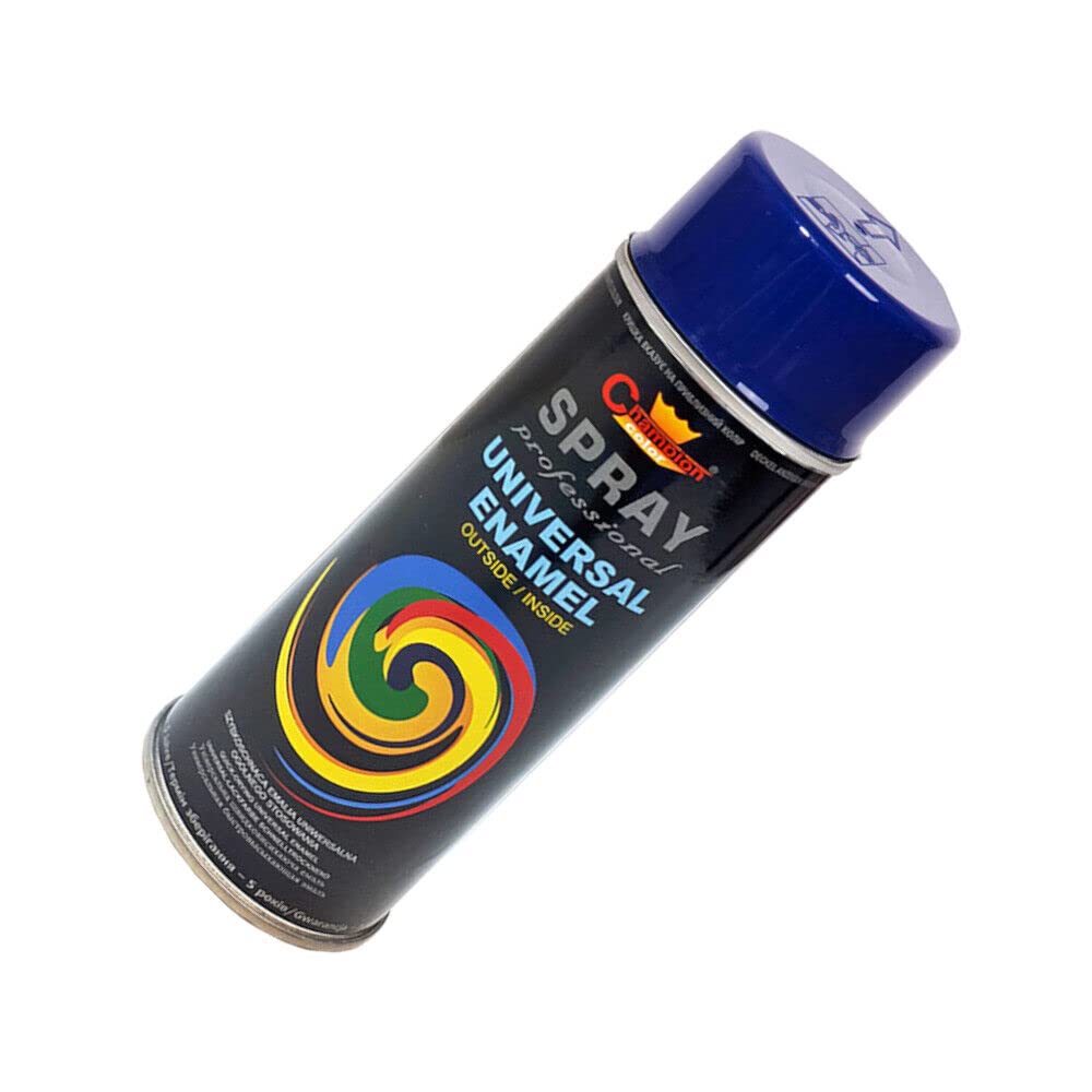 400 mL Night Blue (RAL 5022) Universal Gloss Enamel Spray Paint - Fast Drying High Shine Finish with Strong Coverage - for Metal, Wood, Plaster and Selected Plastics, Indoor and Outdoor Use