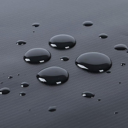 3 x 3 m Heavy-Duty Tarpaulin Cover - Black 235GSM - Waterproof, Frost-Resistant, UV Protection, Multipurpose, Groundsheet