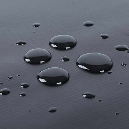 10 x 12 m Tarpaulin Waterproof Heavy Duty Cover Ground Sheet Camping with 4 Tarp Clips + 10m / 30ft Bungee Cord (Black - 235GSM)