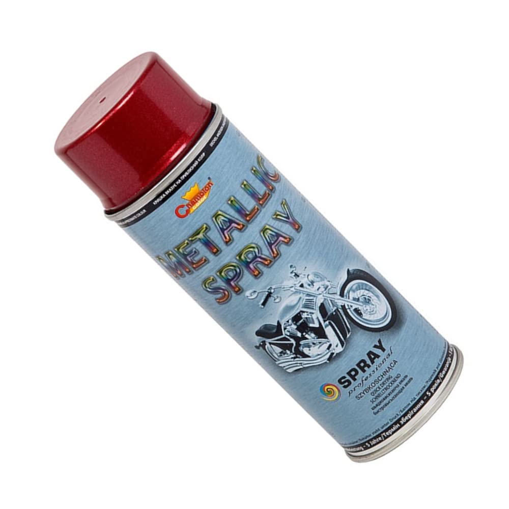 2 x 400 mL Red Metallic Acrylic Spray Paint - Shimmer Finish with Deep Colour Effect for Alloy Wheels, Hub Caps, Car Body Parts, Motorbike, Bicycle Components - for Metal, Aluminium, Wood, DIY